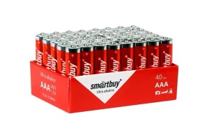 Батарейка алкалиновая Smartbuy AAA LR03/40 BULK (40шт в уп.) Батарейка алкалиновая Smartbuy AAA LR03/40 BULK (40шт в уп.)