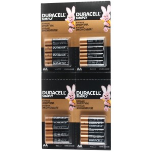 Батарейка алкалиновая DURACELL LR6 AA BL4 (80шт в кор.) Батарейка алкалиновая DURACELL LR6 AA BL4 (80шт в кор.)