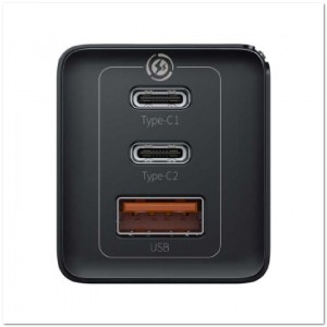 СЗУ TYPE C 65W ( 2 PD + USB ) тех.пак. СЗУ TYPE C 65W ( 2 PD + USB ) тех.пак.