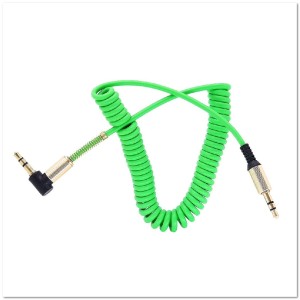 Кабель AUX STiX S-02 ВИТОЙ угловой резиновый 1,5 метра в коробке ЗЕЛЕНЫЙ Кабель AUX STiX S-02 ВИТОЙ угловой резиновый 1,5 метра в коробке ЗЕЛЕНЫЙ