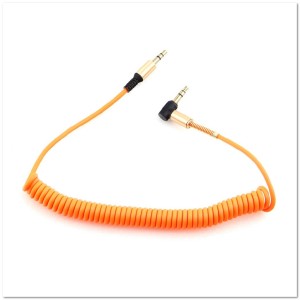 Кабель AUX STiX S-02 ВИТОЙ угловой резиновый 1,5 метра в коробке ОРАНЖЕВЫЙ Кабель AUX STiX S-02 ВИТОЙ угловой резиновый 1,5 метра в коробке ОРАНЖЕВЫЙ
