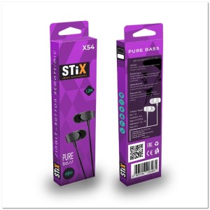 Наушники STiX X-54 с микрофоном BLACK Наушники STiX X-54 с микрофоном BLACK