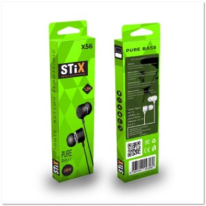 Наушники STiX X-56 с микрофоном BLACK Наушники STiX X-56 с микрофоном BLACK