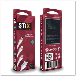 Кабель LIGHTNING STIX SX-01 FAST CHARGE 2A (1М) плоский силикон тех. пак Кабель LIGHTNING STIX SX-01 FAST CHARGE 2A (1М) плоский силикон тех. пак