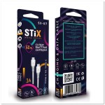 Кабель PD TYPE C-TYPE C STIX SX-07 FAST CHARGE 3A (1М) PREMIUM Silicone (огнеустойчивый и морозостойкий состав) Кабель PD TYPE C-TYPE C STIX SX-07 FAST CHARGE 3A (1М) PREMIUM Silicone (огнеустойчивый и морозостойкий состав)