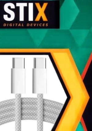 Кабель PD TYPE C-TYPE C STIX SX-09 FAST CHARGE 3A (1М) тканевые (тех.пак.) Кабель PD TYPE C-TYPE C STIX SX-09 FAST CHARGE 3A (1М) тканевые (тех.пак.)